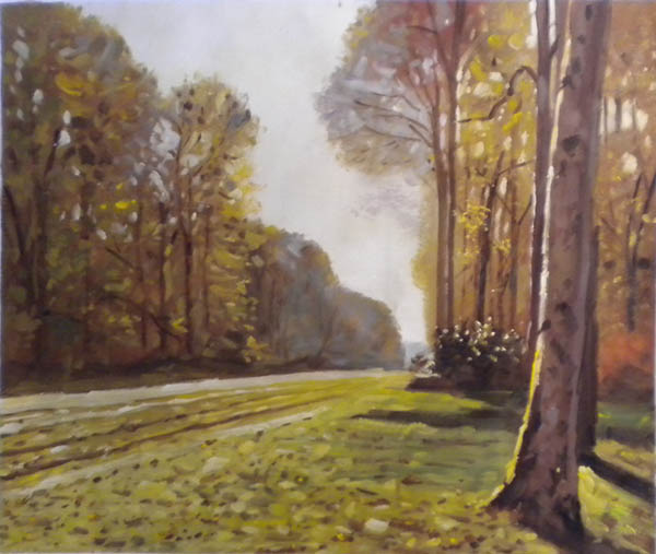 store falso d'autore Road at Chantilly di Oscar Claude Monet